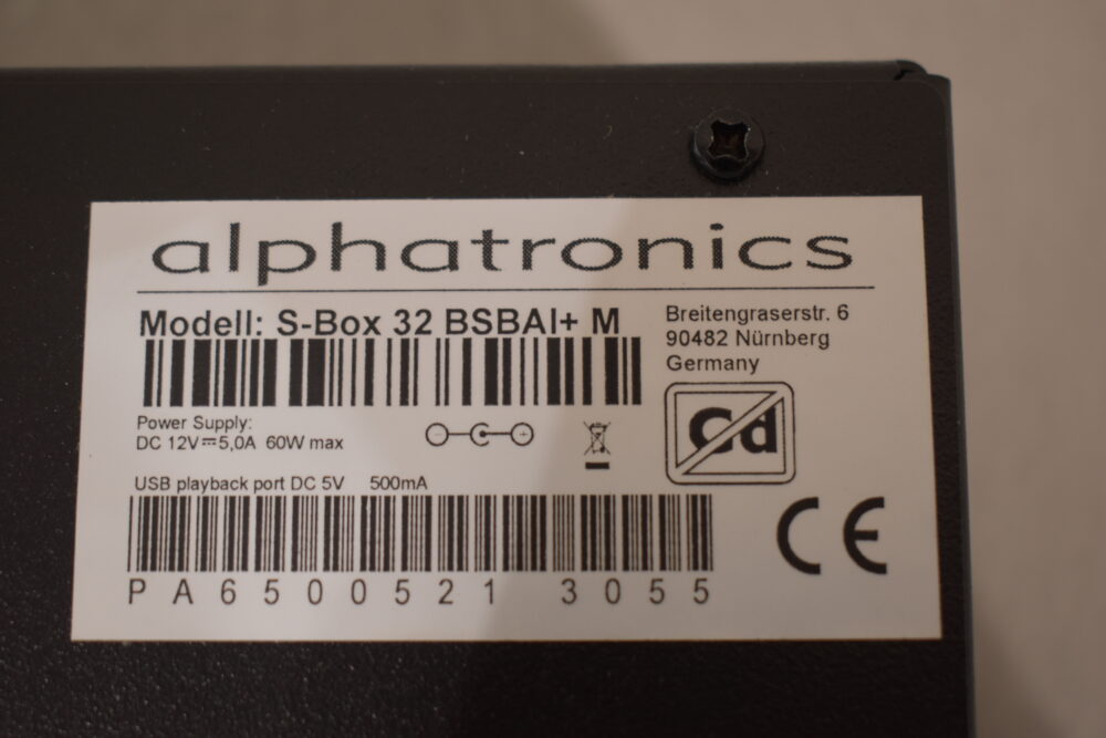 Alphatronics Steuerbox S-Box 32 BSBAI+M