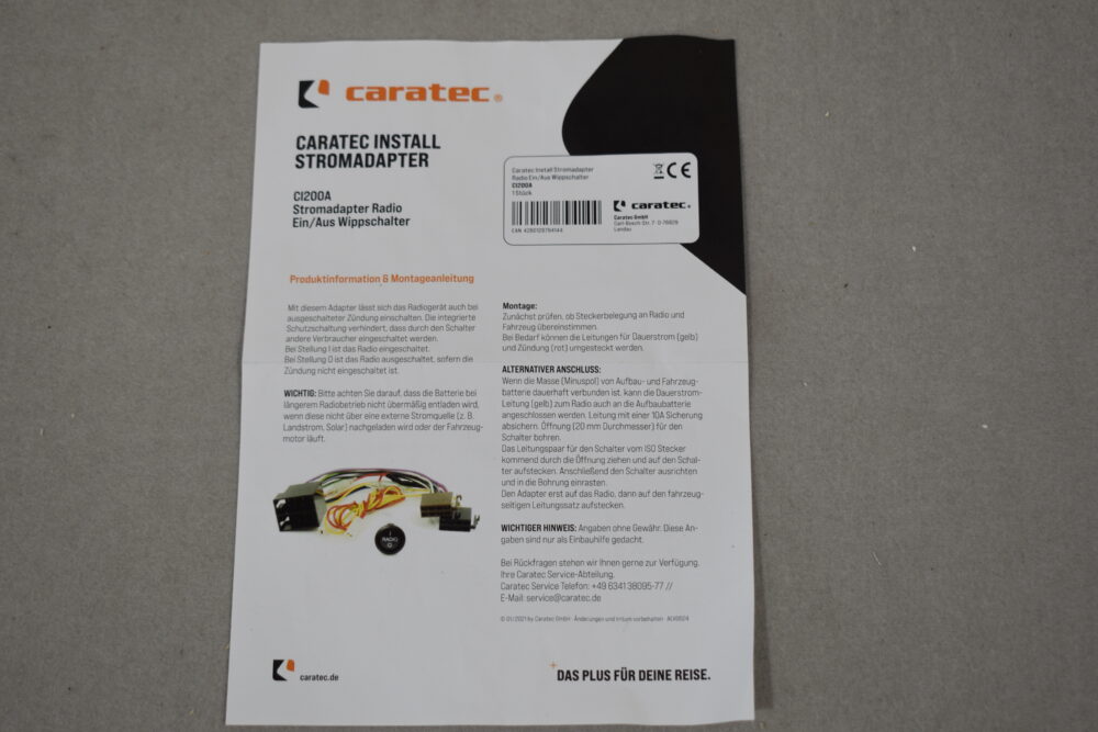 Caratec CIT200 Install Einbausatz für Ford Transit