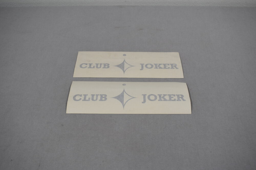Dekor Satz Club Jocker 110x340mm silber