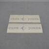 Dekor Satz Club Jocker 110x340mm silber
