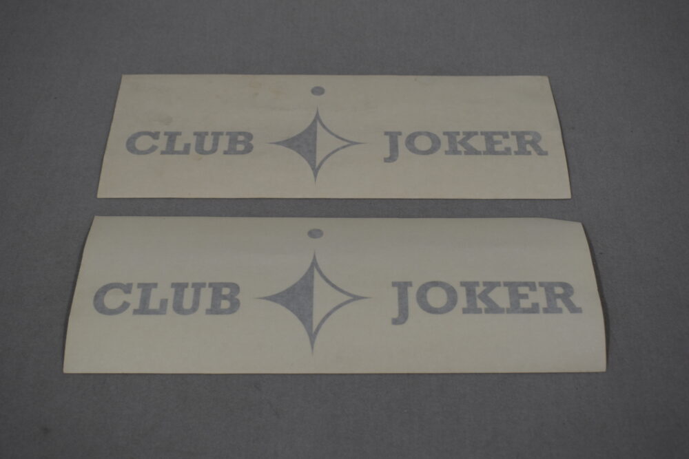 Dekor Satz Club Jocker 110x340mm silber