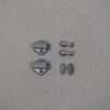 Schließschnapper-Set silber Matt