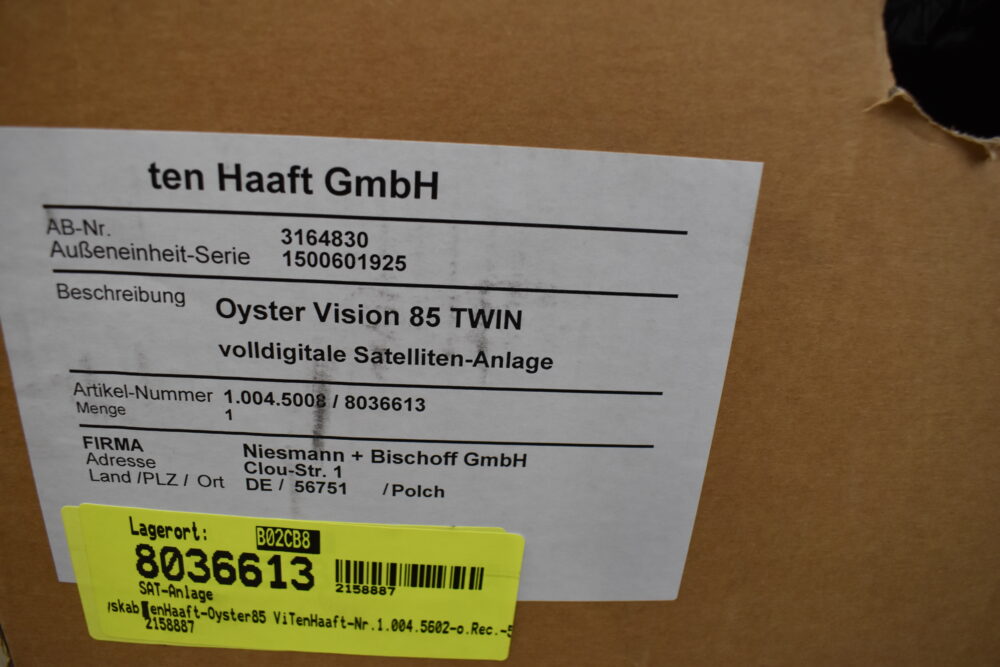 Oyster Vision 85 Twin Satelliten-Anlage