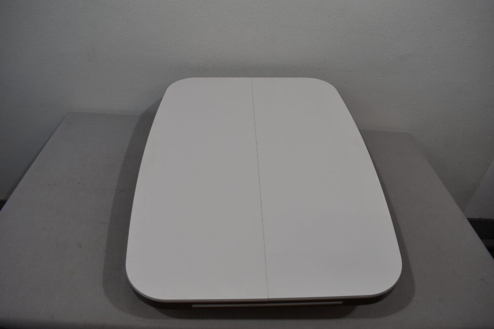Tischplatte 39x870x640mm; weiß/dunkel braun