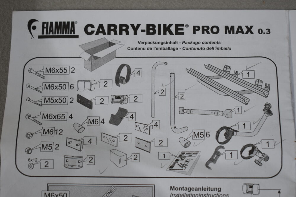 Fiamma Fahrradträger Carry-Bike Pro Max