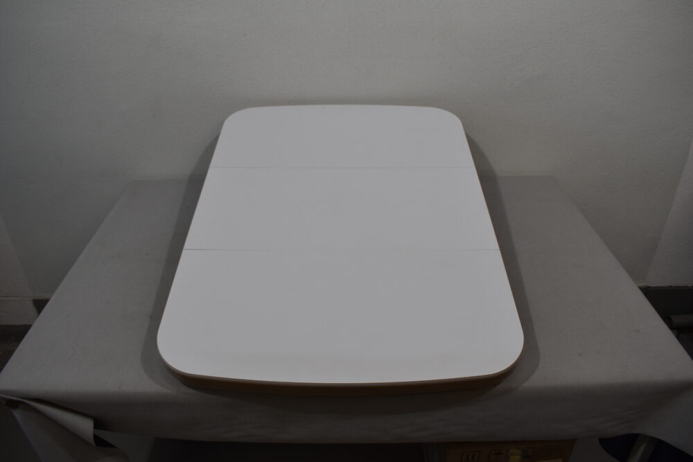 Tischplatte 94x700x660mm; weiß/hell Ahorn