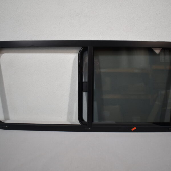 Mekuwa Echtglas Schiebefenster 1400x600mm; schwarz