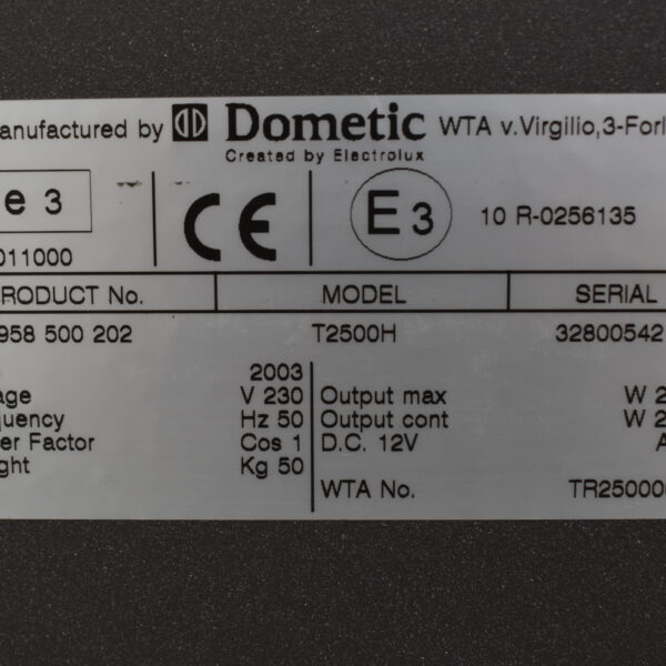 Dometic Electrolux Generator T2500H