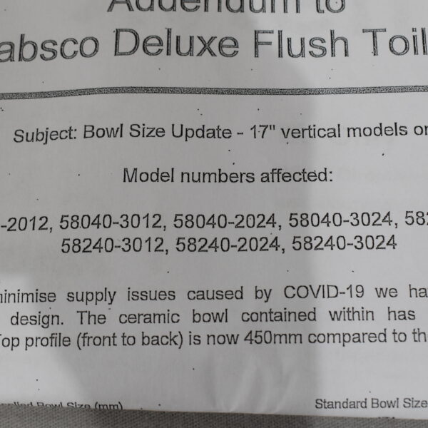 Jabsco Deluxe Flush Electric Toilets-Set