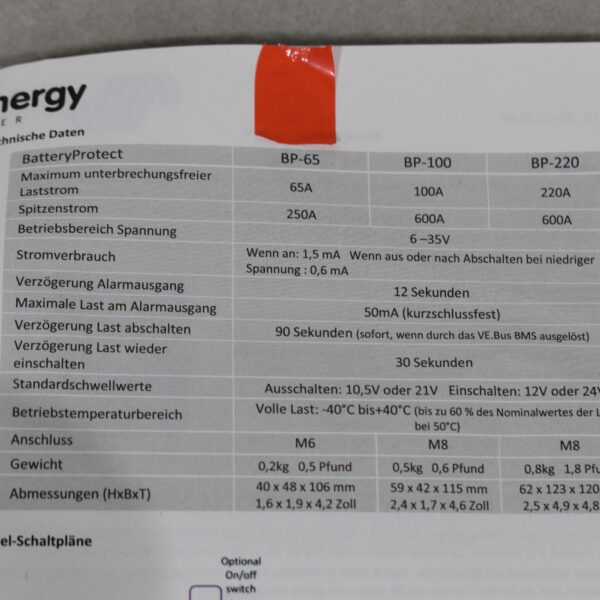 Victron Batterie Trennrelai; Batteriewächter BP-65; 12/24 Volt