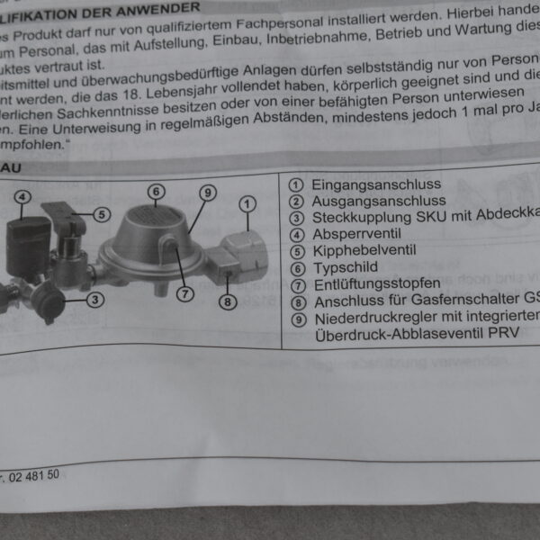 GOK Niederdruckregler/ Gasregler; Typ EN 61; 16 Bar