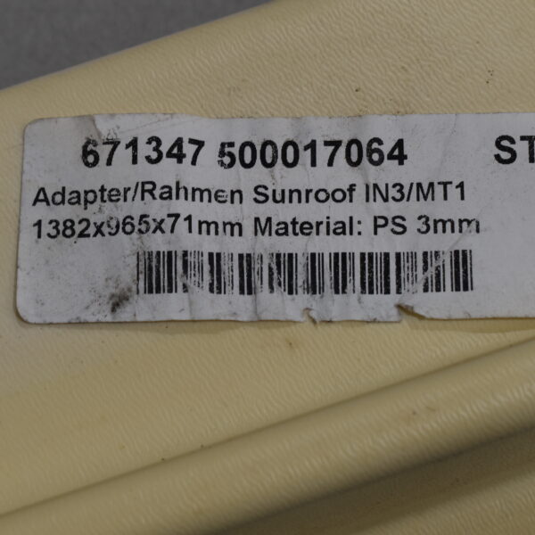 Adapter Rahmen Sunroof IN3/MT1