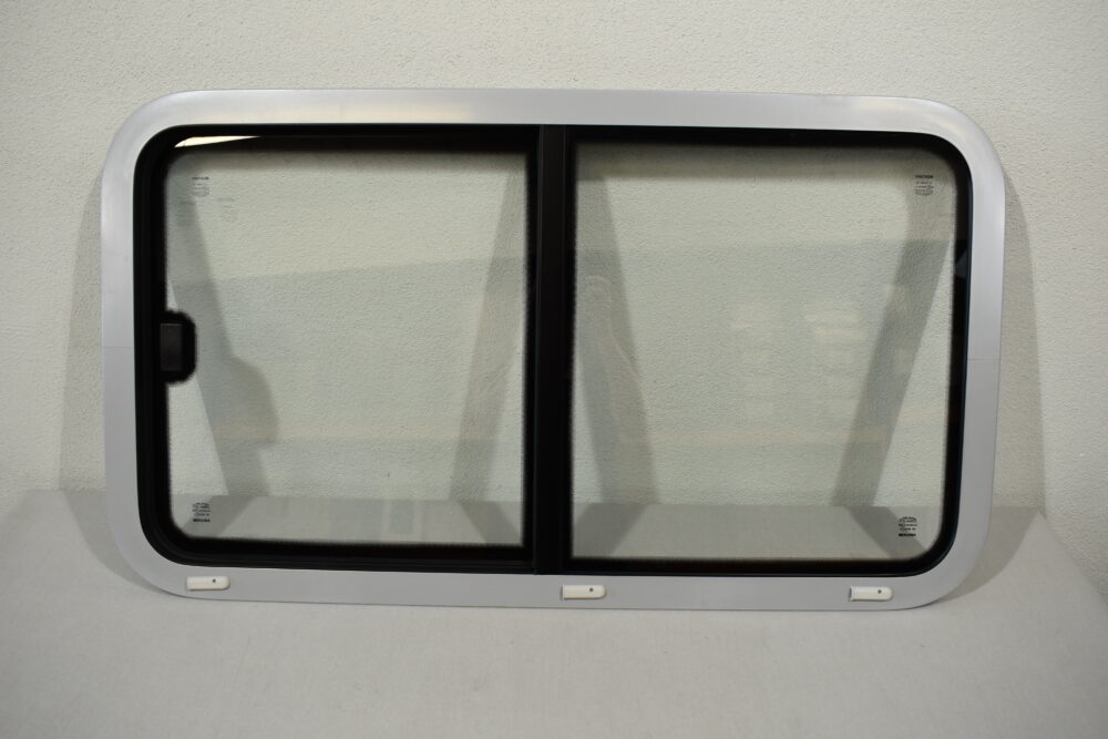 Niesmann und Bischoff Mekuwa Echtglas Schiebefenster 1000x550mm; grau