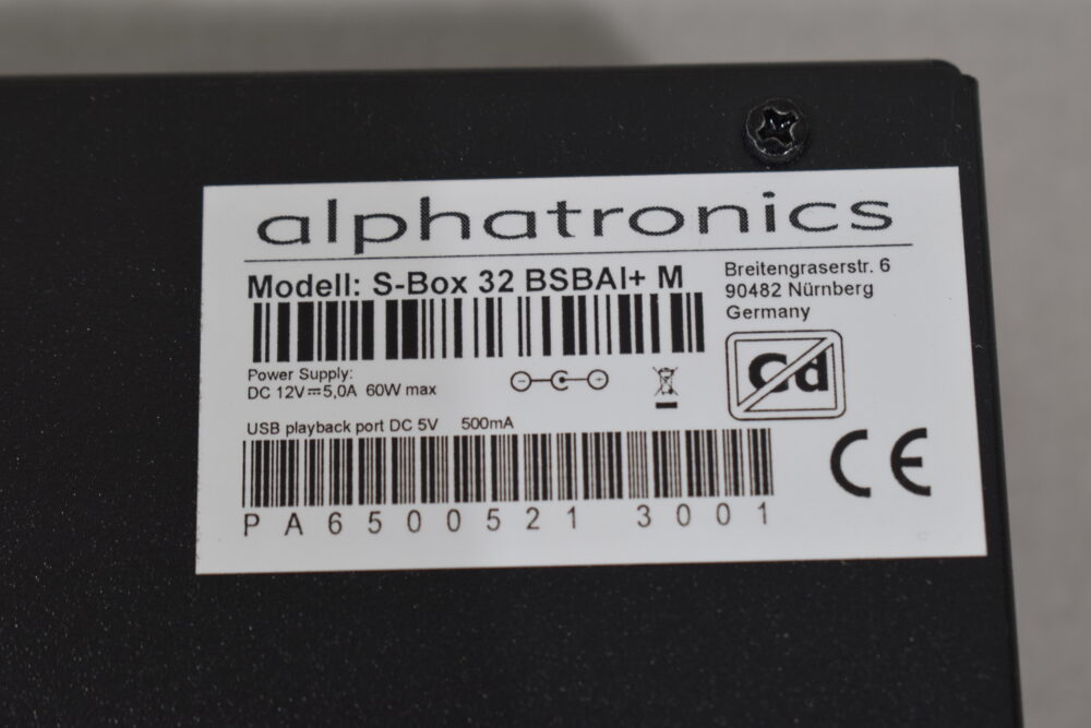 Alphatronics S-Box 32 BSBAI+M