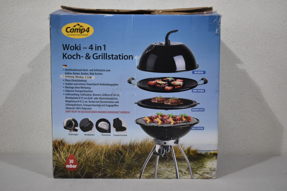 Camp 4 Woki-4 in 1 Koch-und Grillstation; 30mbar