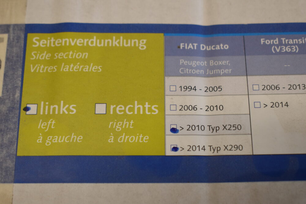 Remis Verdunklungsrollo; Fahrerhauskabine rechts und links