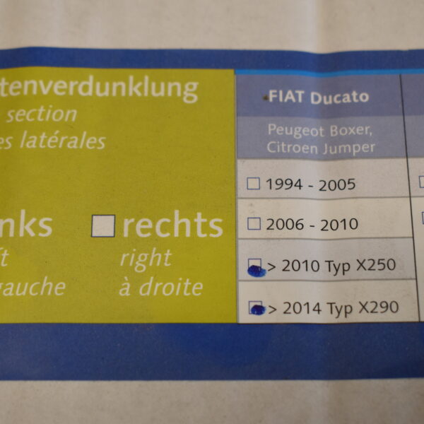 Remis Verdunklungsrollo; Fahrerhauskabine rechts und links