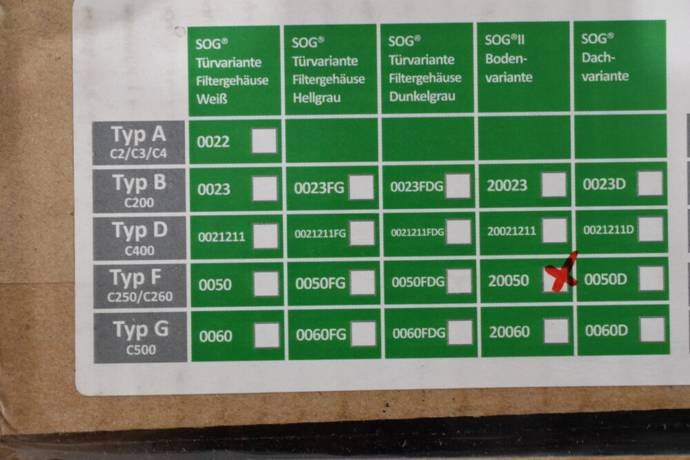 SOG II Typ F Bodenvariante ATLAN Einfüllsystem