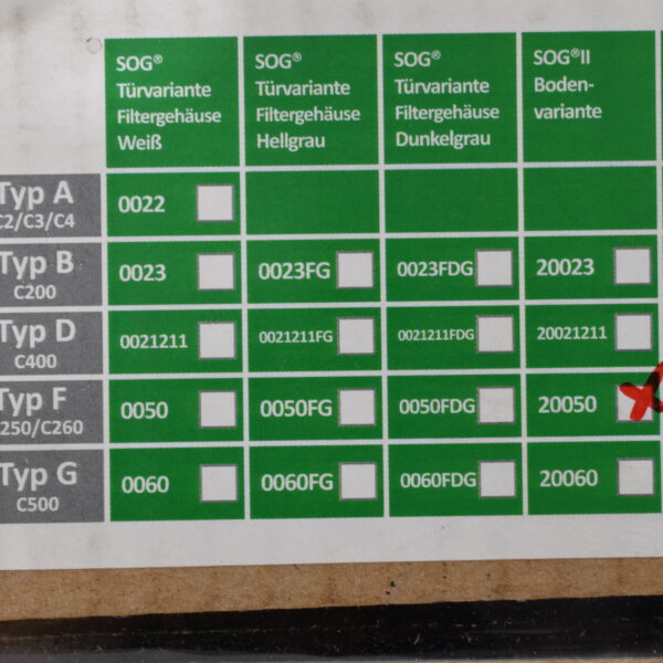 SOG II Typ F Bodenvariante ATLAN Einfüllsystem