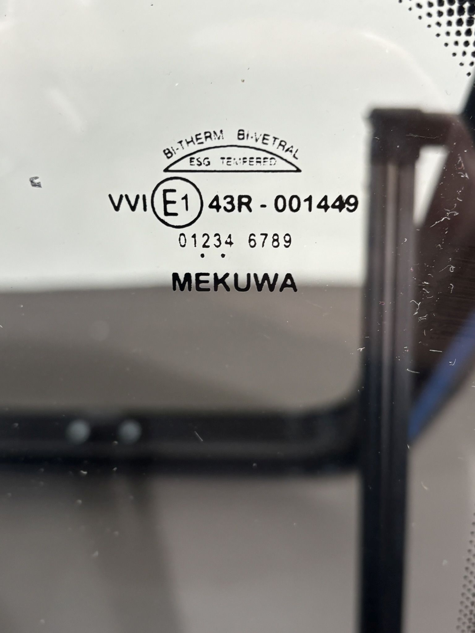 Mekuwa Ausstellfenster Echtglas 1000x600mm; schwarz – Bild 4