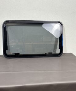 Mekuwa Ausstellfenster Echtglas 1000x600mm; schwarz – Bild 3