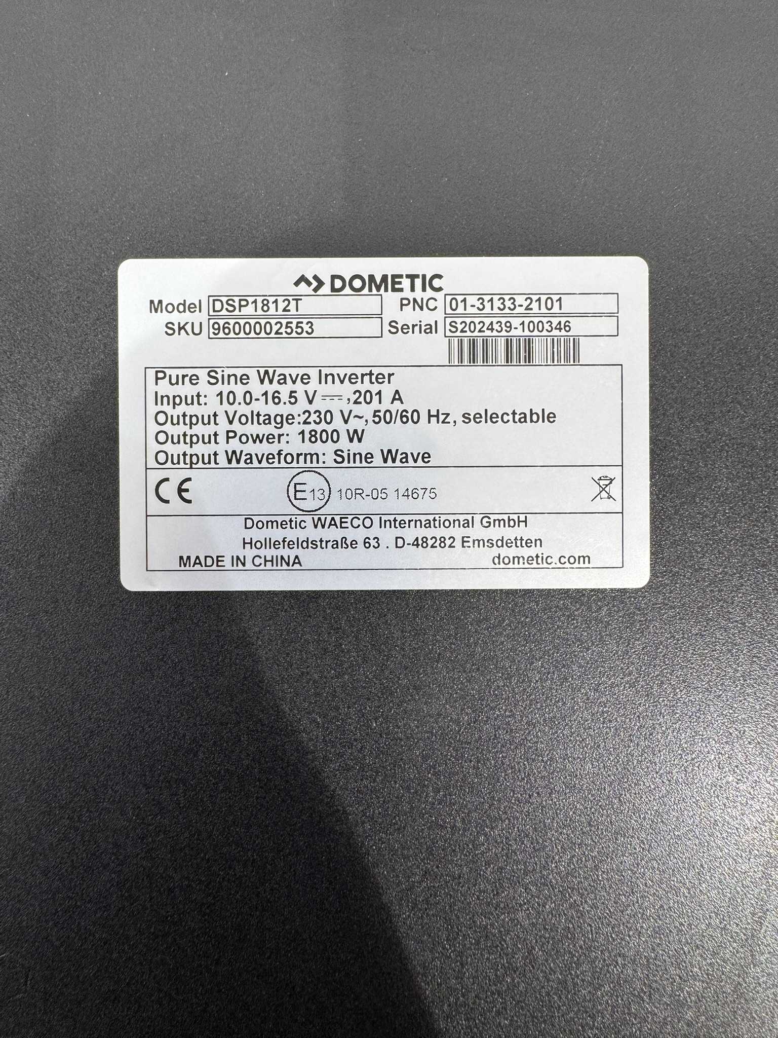 Dometic Sinus Wechselrichter DSP1812T – Bild 3