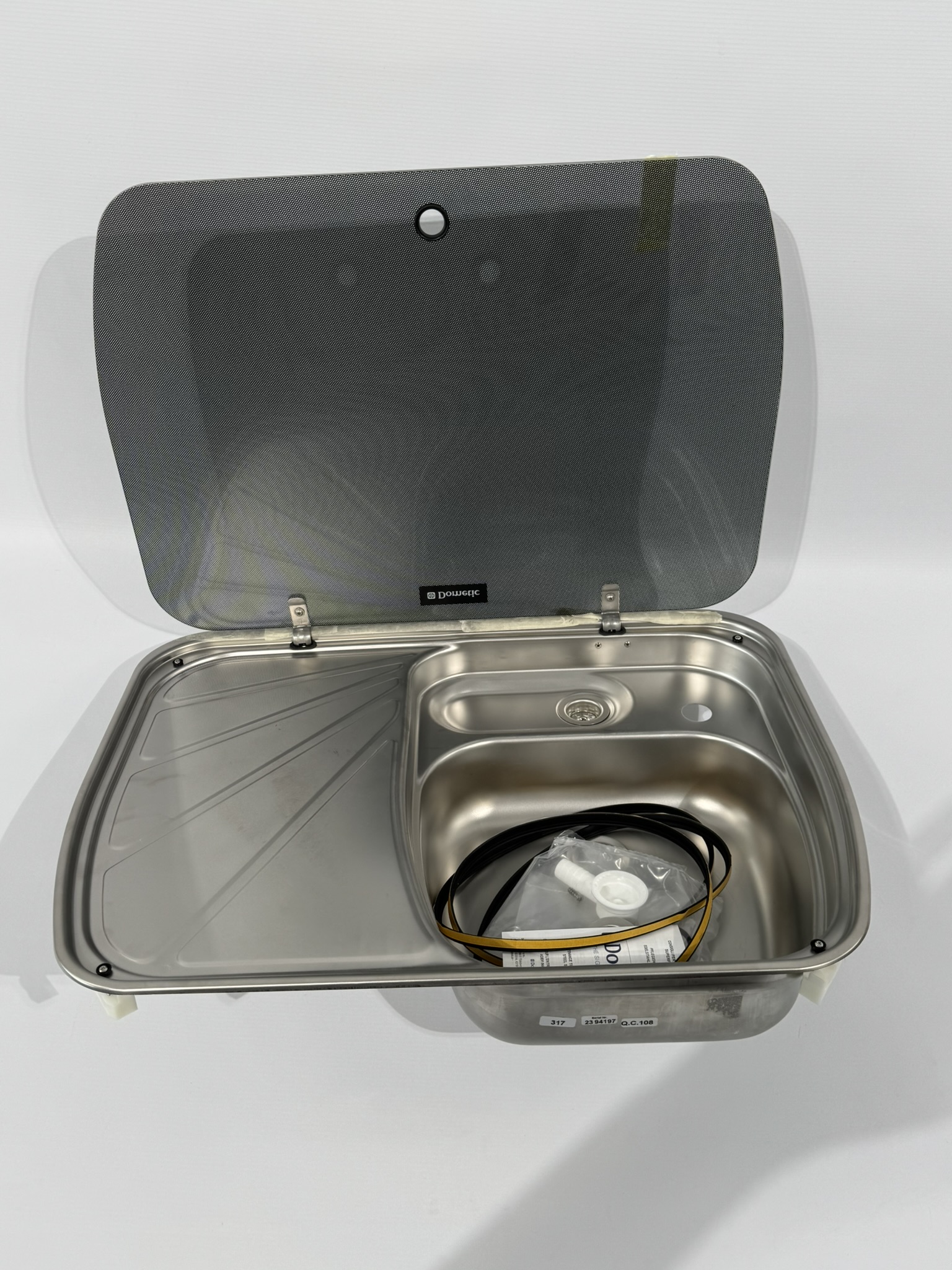 Dometic Spülbecken mit Glasabdeckung 600x450mm – Bild 2