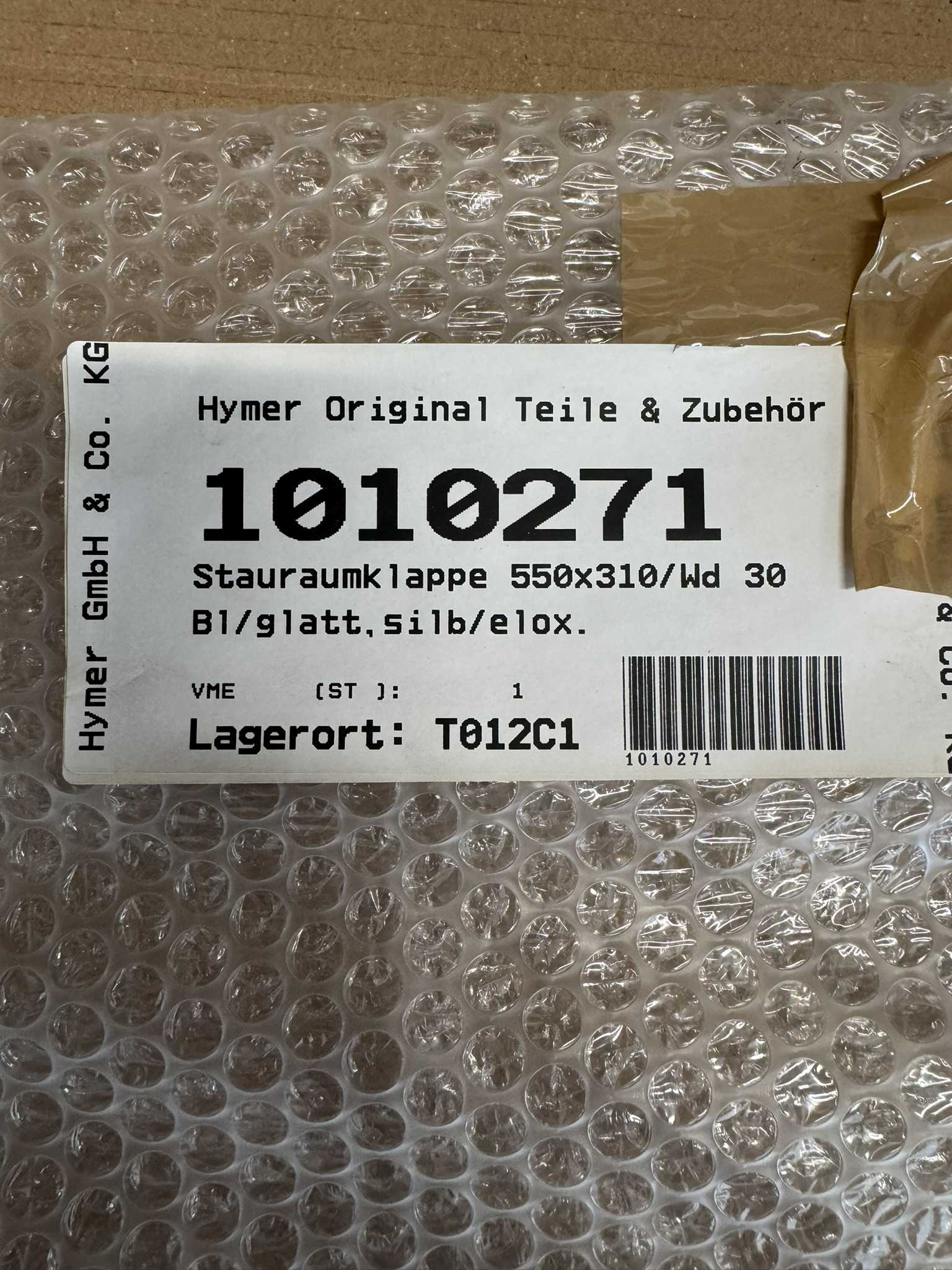 Stauraumklappe / Serviceklappe 550x310mm silber/weiß – Bild 4