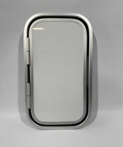 Stauraumklappe / Serviceklappe 550x310mm silber/weiß – Bild 3