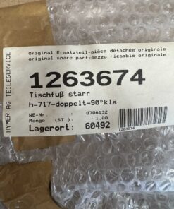 Hymer Tischfuß klappbar 90° doppelt 717mm – Bild 3