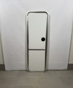 Hymer Aufbautür 1740x555mm weiß 2-teilig Hammerschlag