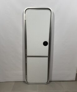 Hymer Aufbautür 1740x555mm weiß 2-teilig Hammerschlag – Bild 2