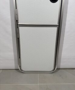 Hymer Aufbautür 1740x555mm weiß 2-teilig Hammerschlag – Bild 5