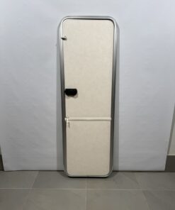 Hymer Aufbautür 1740x555mm weiß 2-teilig Hammerschlag – Bild 6