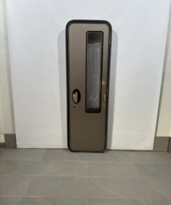 Hymer Aufbautür grau mit Fenster 1731x545mm