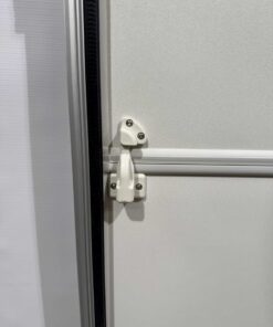 Hymer Aufbautür 2-teilig Hammerschlag grau / weiß 1750x545mm – Bild 8