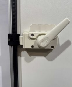 Hymer Aufbautür 2-teilig Hammerschlag grau / weiß 1750x545mm – Bild 9