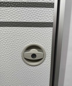 Hymer Aufbautür 2-teilig Hammerschlag grau / weiß 1750x545mm – Bild 4