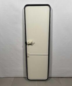 Hymer Aufbautür 2-teilig Hammerschlag grau / weiß 1750x545mm – Bild 7