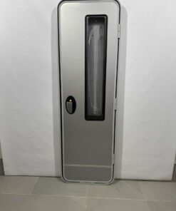 Hymer Aufbautür grau mit Fenster 1920x600mm