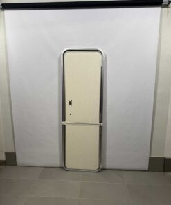 Hymer Aufbautür weiß Hammerschlag 2-teilig 1731x546mm