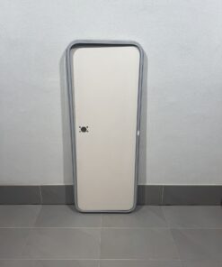 Hymer Aufbautür 1500x580mm weiß/grau mit Schloss – Bild 5