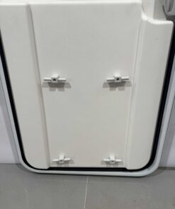 Hymer Aufbautür weiß/grau Feinhammerschlagblech 1700x580mm – Bild 10