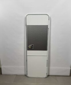 Hymer Aufbautür weiß/grau Feinhammerschlagblech 1700x580mm – Bild 2