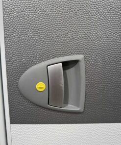 Hymer Aufbautür weiß/grau Feinhammerschlagblech 1700x580mm – Bild 3
