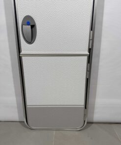Hymer Aufbautür weiß/grau 2-teilig Hammerschlagblech 1740x580mm – Bild 5
