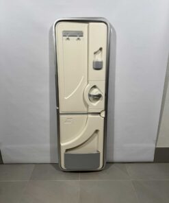 Hymer Aufbautür weiß/grau 2-teilig Hammerschlagblech 1740x580mm – Bild 6