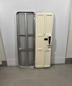 Hymer Aufbautür silber/grau 1731x545mm mit Fliegengitter – Bild 11