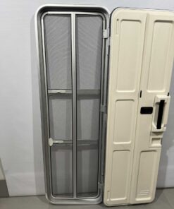 Hymer Aufbautür silber/grau 1731x545mm mit Fliegengitter – Bild 12