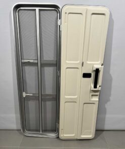 Hymer Aufbautür silber/grau 1731x545mm mit Fliegengitter – Bild 13